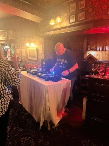 DJ Curly on the decks